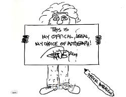 TOMMY CHONG DESSIN ORIGINAL SIGNÉ À LA MAIN 8x11 SUPERBE AUTO-PORTRAIT JSA