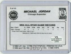 Taureau De Chicago #23 Carte Autographique Michael Jordan Avec La Poignée De Coa Signée