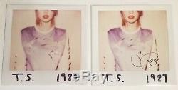 Taylor Swift Chanteur Real Main Signée 1989 À Double 2x Vinyle Coa Autographié