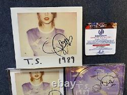 Taylor Swift Hand Signé 3x 1989 CD Autograph Coa Gai Rare