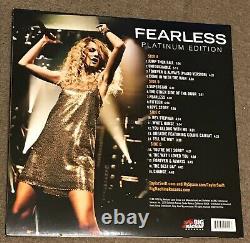 Taylor Swift Hand Signé Fearless Platinum Edition Vinyl Autograph 2x Gold Rsd