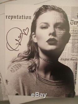 Taylor Swift Photo Autographiée Réputation Tournée Vip Box Collectionneurs Signe La Main