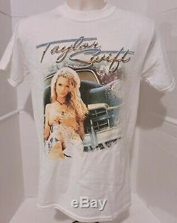 Taylor Swift Real Main Signe Sz Petit 2006 Rare T-shirt Autographié Coa