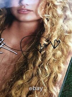 Taylor Swift Signée À La Main Turquoise Vinyle Autograph Authentique Épuisé