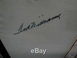 Ted Williams Signée À La Main Auto Autograph Jersey Boston Red Sox Framed Jsa Z97710