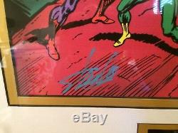 The Avengers Marvel Comics - Présentation Encadrée Et Signée À La Main Par Stan Lee £ 449