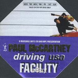The Beatles / Paul Mccartney / Autographe Signé À La Main / 2002: Driving USA Tour