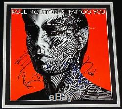 The Rolling Stones Tattoo You Signée À La Main Autographié Personnalisée Encadrée Album! Preuve