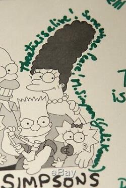 The Simpsons Autographié Signée À La Main Production Originale Script Uk Uaac Concessionnaire