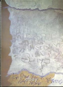 Theodoros Stamos Hand Signed (autographié) Carte Postale De Peinture De Champ Infini