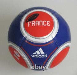 Thierry Henry Signé À La Main France Soccer Ball + Psa Adn Coa P36392