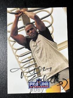 Thomas Everett a signé à la main l'autographe des Pittsburgh Steelers Pro Line 1991