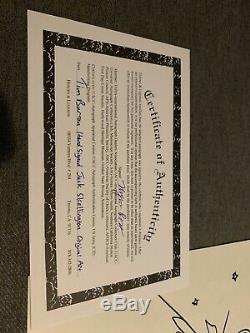 Tim Burton Autographié, Signé Et Signé À La Main Par Jack Skellington Art Withcoa