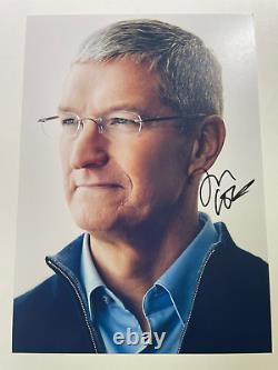 Tim Cook Photo Dédiée à la Main Signée 8 x 12 Photo Avec COA