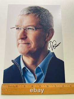 Tim Cook Photo Dédiée à la Main Signée 8 x 12 Photo Avec COA