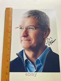 Tim Cook Photo Dédiée à la Main Signée 8 x 12 Photo Avec COA