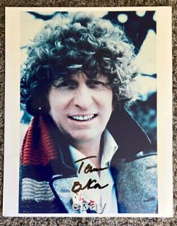 Tom Baker Dr Who Signé À La Main Autographié 8 X 10 Photo Avec Coa