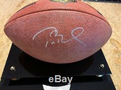 Tom Brady Autographié Des Patriotes Signé Football Tristar Signé À La Main