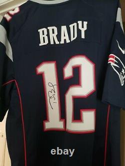 Tom Brady Signé À La Main Patriotes De La Nouvelle-angleterre Nike Sb XLIX Jersey T.n.-o.