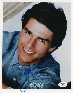 Tom Cruise 8x10 Photo Signée À La Main Autographiée Psa/adn Coa