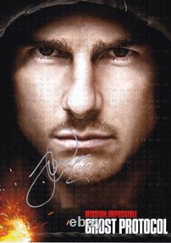 Tom Cruise MI Ghost Protocol Signé À La Main Autograph Photo 8x12 Coa