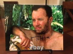 Tom Hanks Signé À La Main 10x8 Photo Autographe Authentic Cast Away