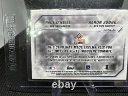 Top 2017 autographe émis Aaron Judge et Paul O'Neal unique authentifié