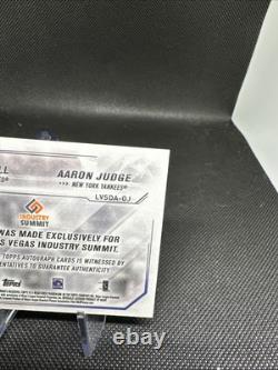 Top 2017 autographe émis Aaron Judge et Paul O'Neal unique authentifié