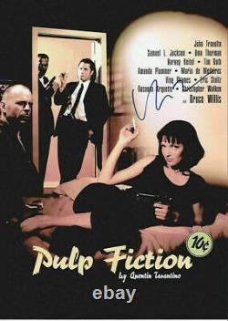 Uma Thurman Pulp Fiction Signé À La Main Autographe Photographie 12x8 Coa