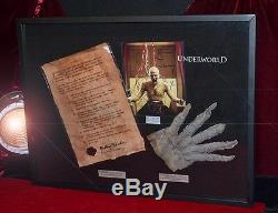 Underworld Main Prop, Signé Bill Nighy Autograph, Blu Ray Dvd, Coa, Cadre, Uacc