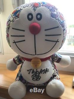 Uniqlo Doraemon X Jouet En Peluche Takashi Murakami Autographé À La Main