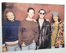 Van Halen Real Hand Signed Pinup Poster Jsa Loa Autographié Eddie Alex +2