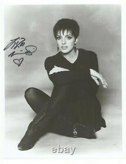 Vintage Liza Minnelli Authentic Autographied 8x10 Photo Signée À La Main Avec Coa