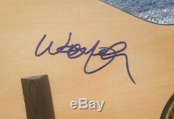 Willie Nelson Main Authentique Signé Autographié Guitar Certified Avec Jsa Coa