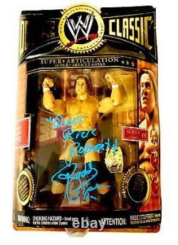 Wwe Deluxe Classic Roddy Piper Main Signée Autographed Action Figure With Coa