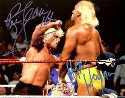 Wwe Hulk Hogan Et Ric Flair Signée À La Main Autographié 8x10 Photo Avec Coa 1