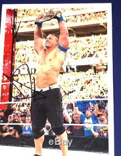 Wwe John Cena Wrestlemania Plaque Commémorative Autographiée Et Signée À La Main 31