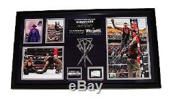 Wwe The Undertaker Wrestlemania Plaque Cadree Autographee Signee A La Main Avec Coa