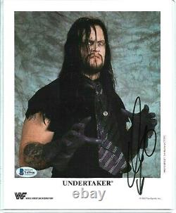 Wwe Undertaker P-250 Hand Signed Autographed 8x10 Promo Photo Avec Beckett Coa