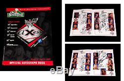 Wwe Wwf Livre D'autographes Signé À La Main Par 72 Guerrero Benoit Undertaker Vince Rare