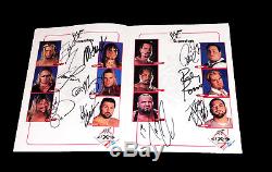 Wwe Wwf Livre D'autographes Signé À La Main Par 72 Guerrero Benoit Undertaker Vince Rare