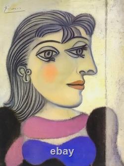 Œuvre prête à encadrer, signée à la main au crayon par Pablo Picasso, avec certificats