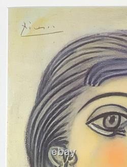 Œuvre prête à encadrer, signée à la main au crayon par Pablo Picasso, avec certificats
