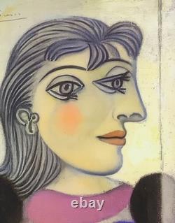 Œuvre prête à encadrer, signée à la main au crayon par Pablo Picasso, avec certificats